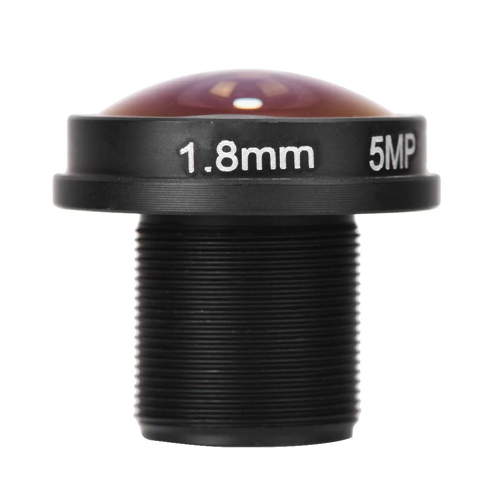 1.88mm Mini Fisheye Camera Lens, 5MP HD 180° Wide Angle M12x0.5 Thread CCTV Camera Lens for 1/3inch and 1/4inch CCD Chipsets/with an aperture of F2.0 - Image 3