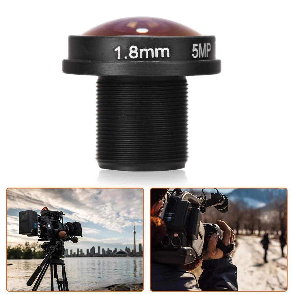 1.88mm Mini Fisheye Camera Lens, 5MP HD 180° Wide Angle M12x0.5 Thread CCTV Camera Lens for 1/3inch and 1/4inch CCD Chipsets/with an aperture of F2.0 - Image 4