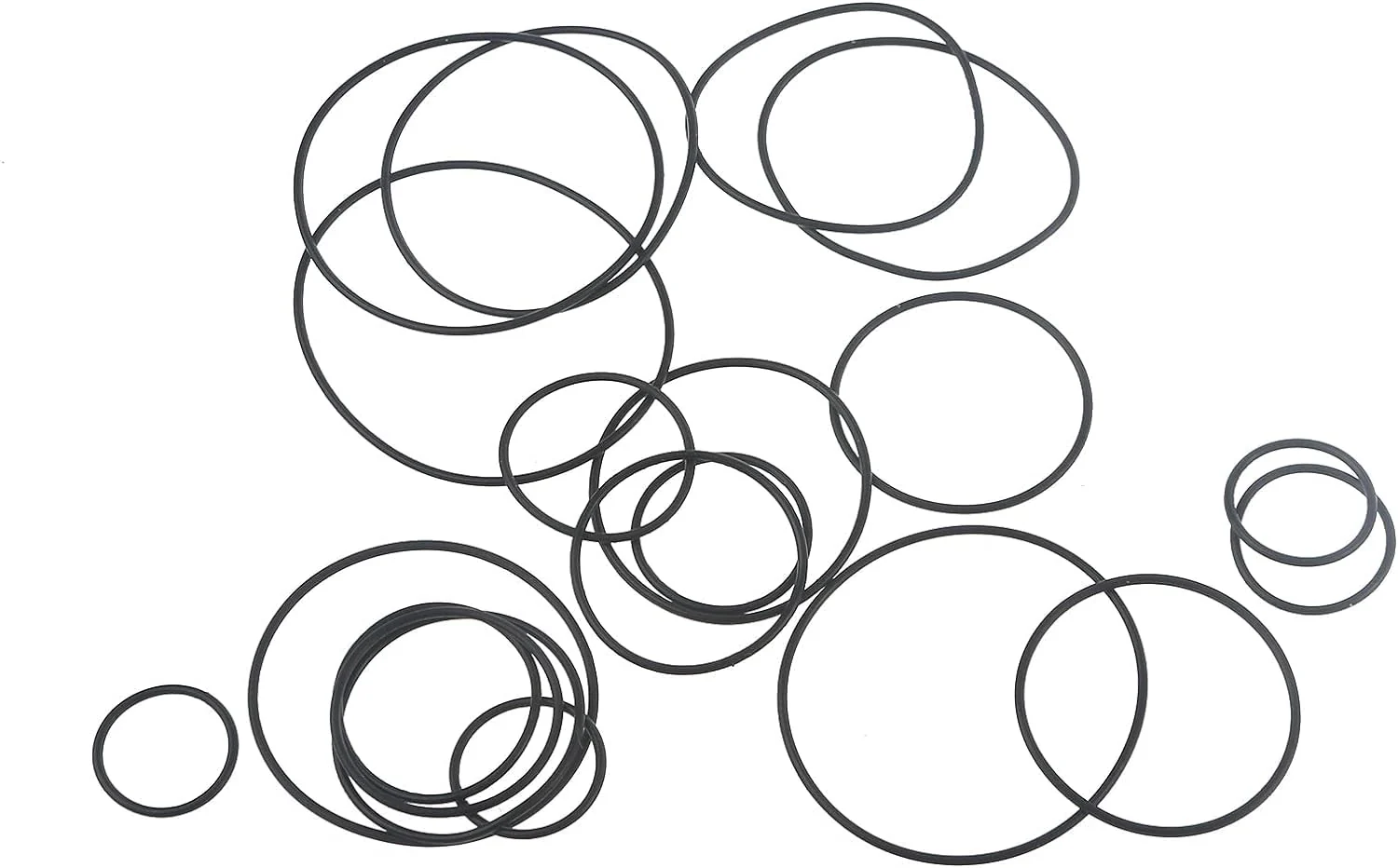 20Pcs Black Recorder Rubber Belts 1.5mm Round Cassette Recorder Repair Maintenance Belt Video Accessories Cassette Belt Replacement Round, Tape Decks - Image 6