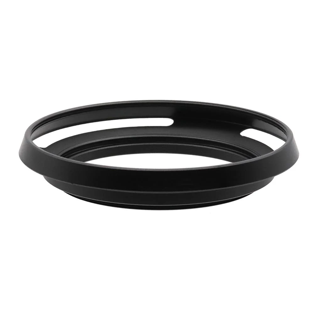 58mm Hollow Lens Hood 58mm Screw in Curved Vented Lens Hood 58mm Metal Lens Hood for 58mm Lens Hood Wide(Black)