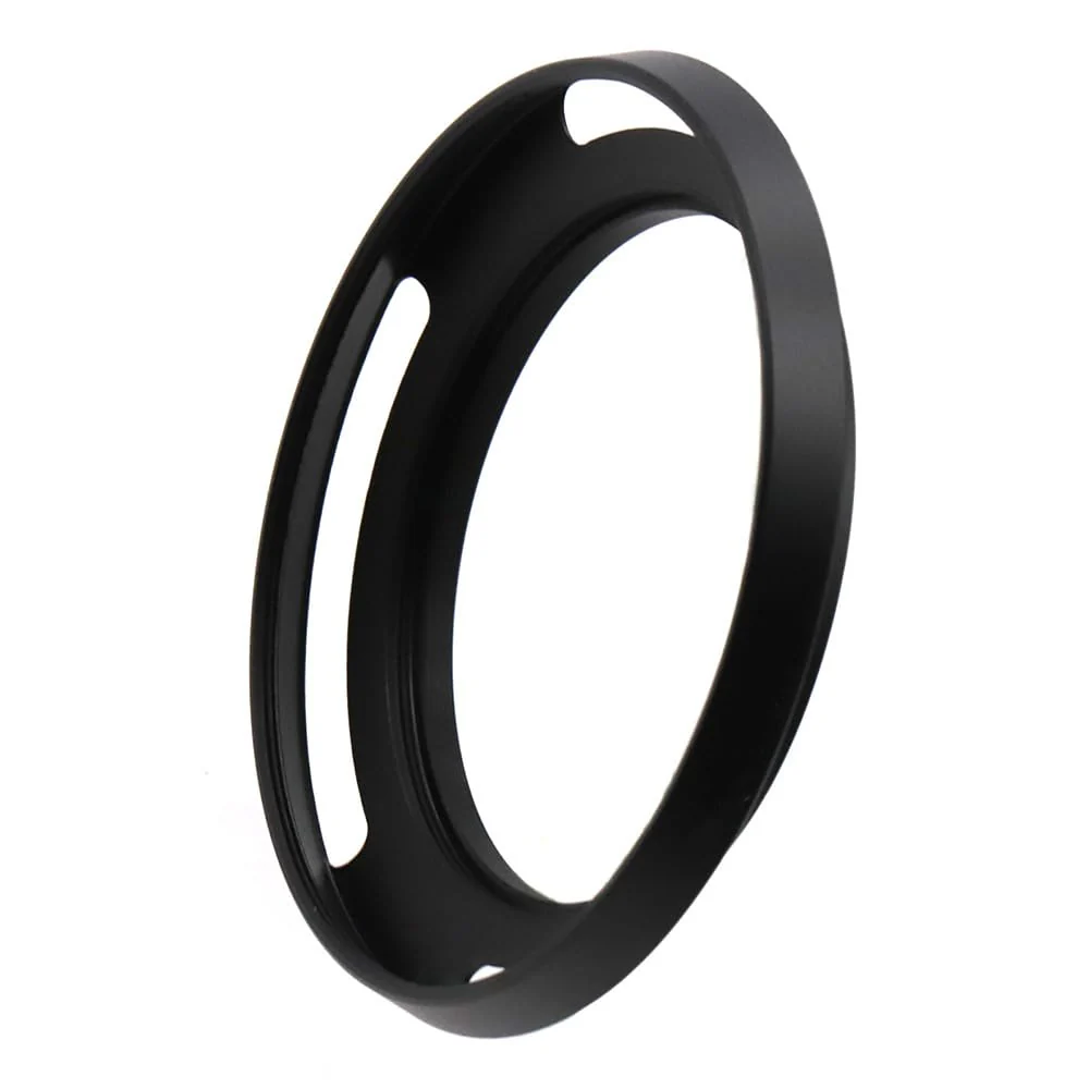 58mm Hollow Lens Hood 58mm Screw in Curved Vented Lens Hood 58mm Metal Lens Hood for 58mm Lens Hood Wide(Black) - Image 3