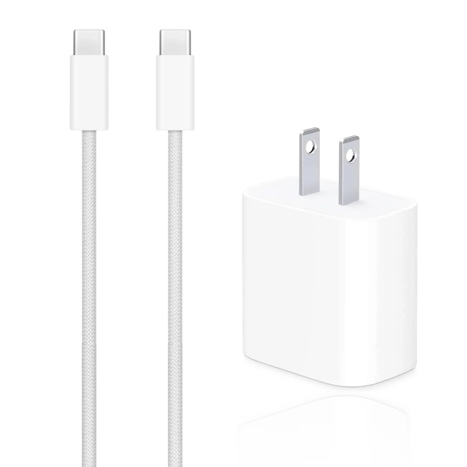 Airpods Pro 2nd Gen Charger, 20W USB C New Airpods 4 Charging Cord, USB C to USB C Woven Cable for AirPods Max 2 (2024), AirPods Pro (2nd Gen) Wireless Earbuds,iPhone 15/16 Charging Cord Power Adapter 5FT(60in)