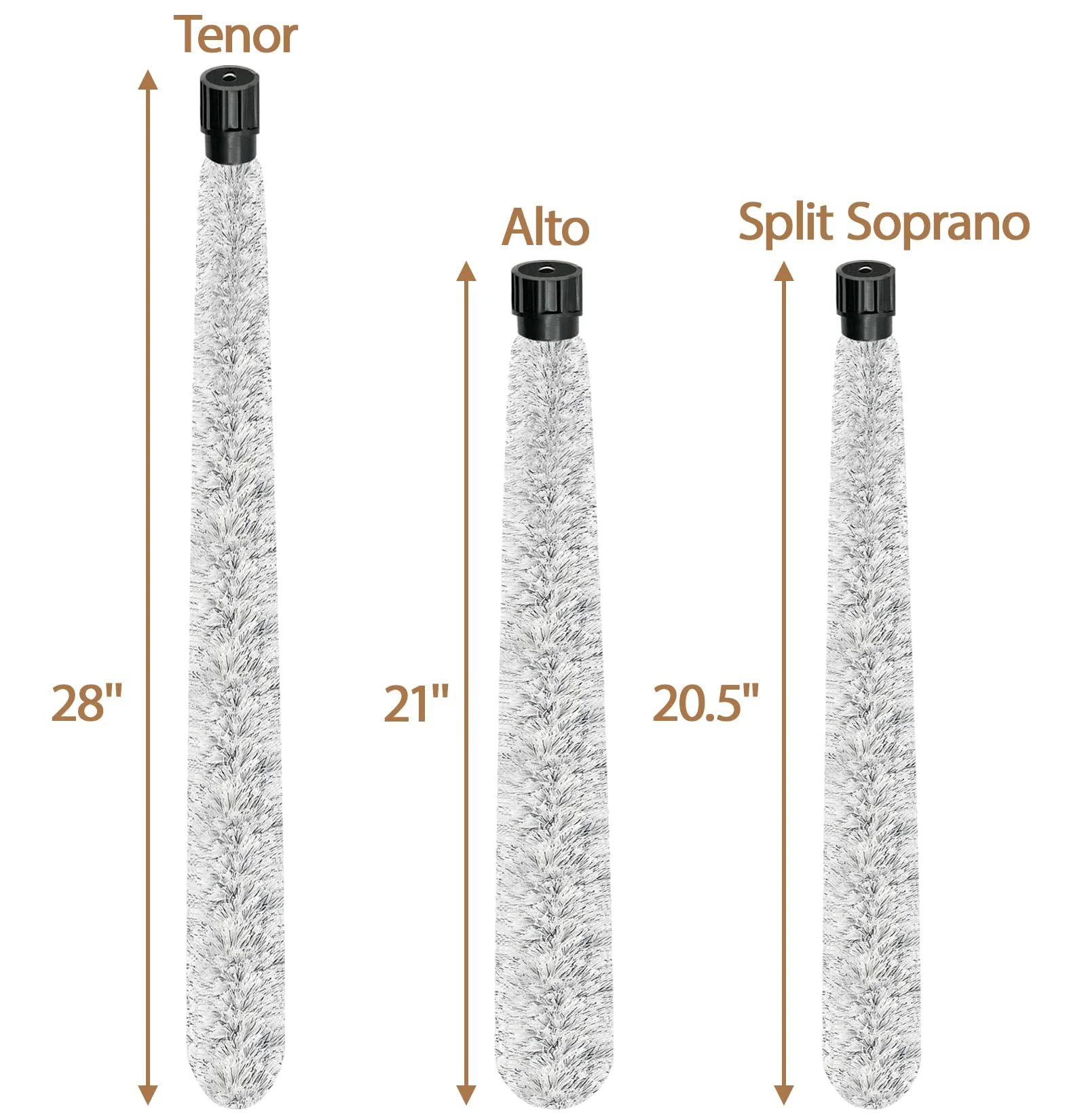 Alto Saxophone Cleaning Swab, Alto Sax Pad Saver Brush Cleaner, Ultra Absorbent Cotton Sax Cleaning & Care Kit, Suitable for Alto Sax, Length 21'' Swab for Alto - Image 2