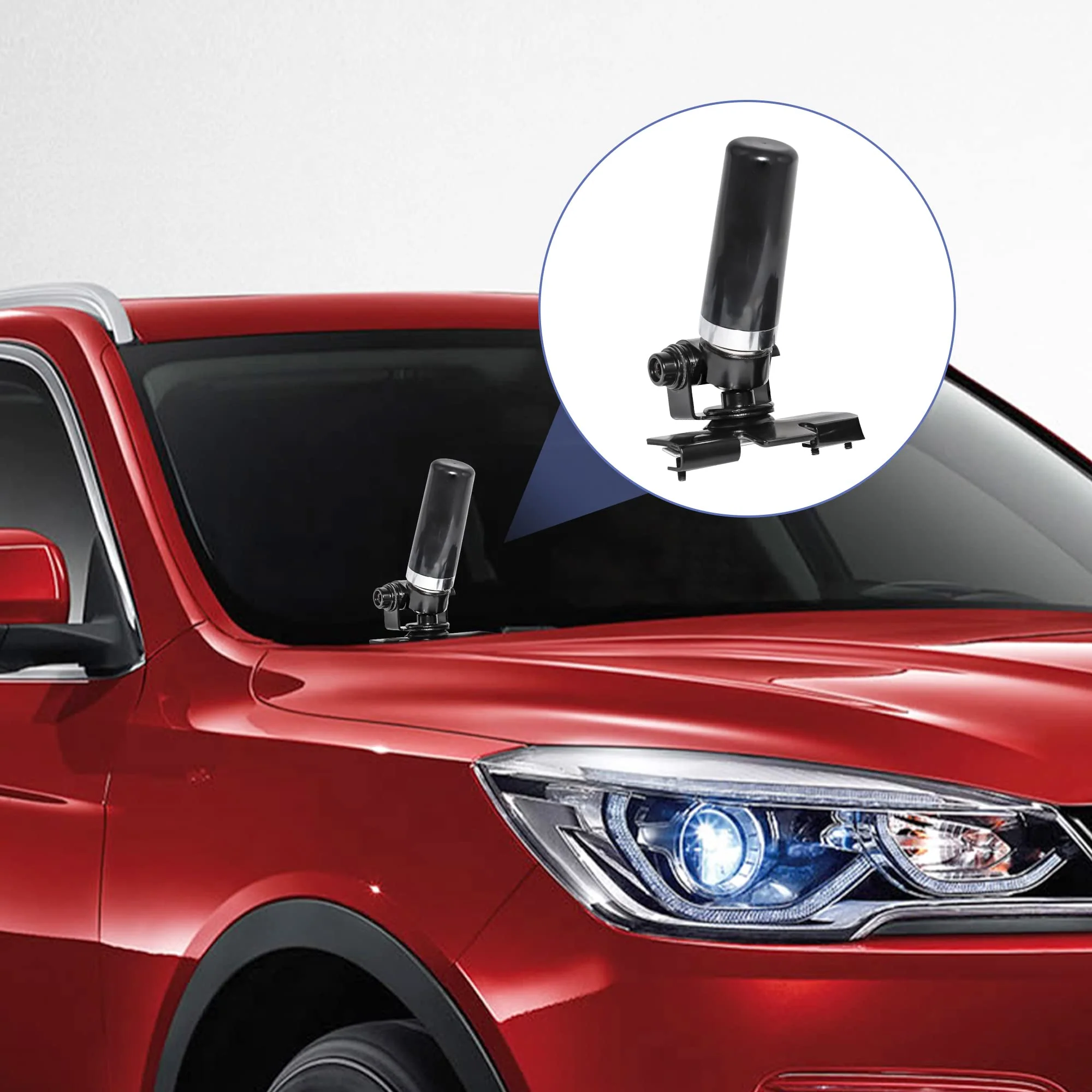 Anina Vehicle Ham Mobile Radio Antenna Dual Band VHF UHF 136-174/400-470 MHZ with Lip Mount Fixed Bracket W/ PL259 Male to SO239 Female Extension 16.5ft RG58 Pure Copper Coaxial Cable - Image 7