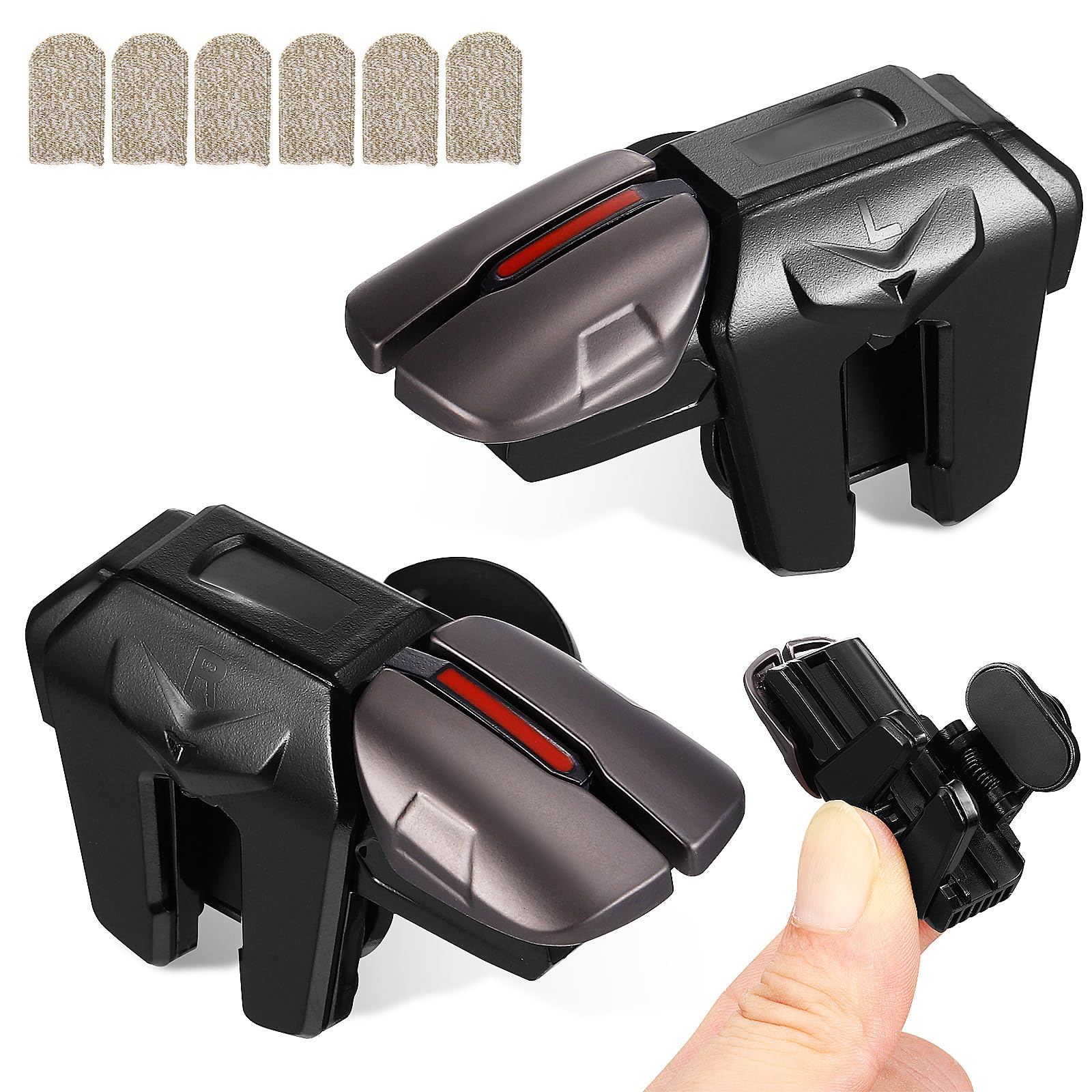 ARTIBETTER 3 Pairs Mobile Gaming Triggers, Triggers and Control Sticks for Phone, Gaming Triggers, Mobile Gaming Buttons, Phone Controller Buttons, Triggers for Mobile Gaming As Shownx3pcs mediumx3pcs - Image 6