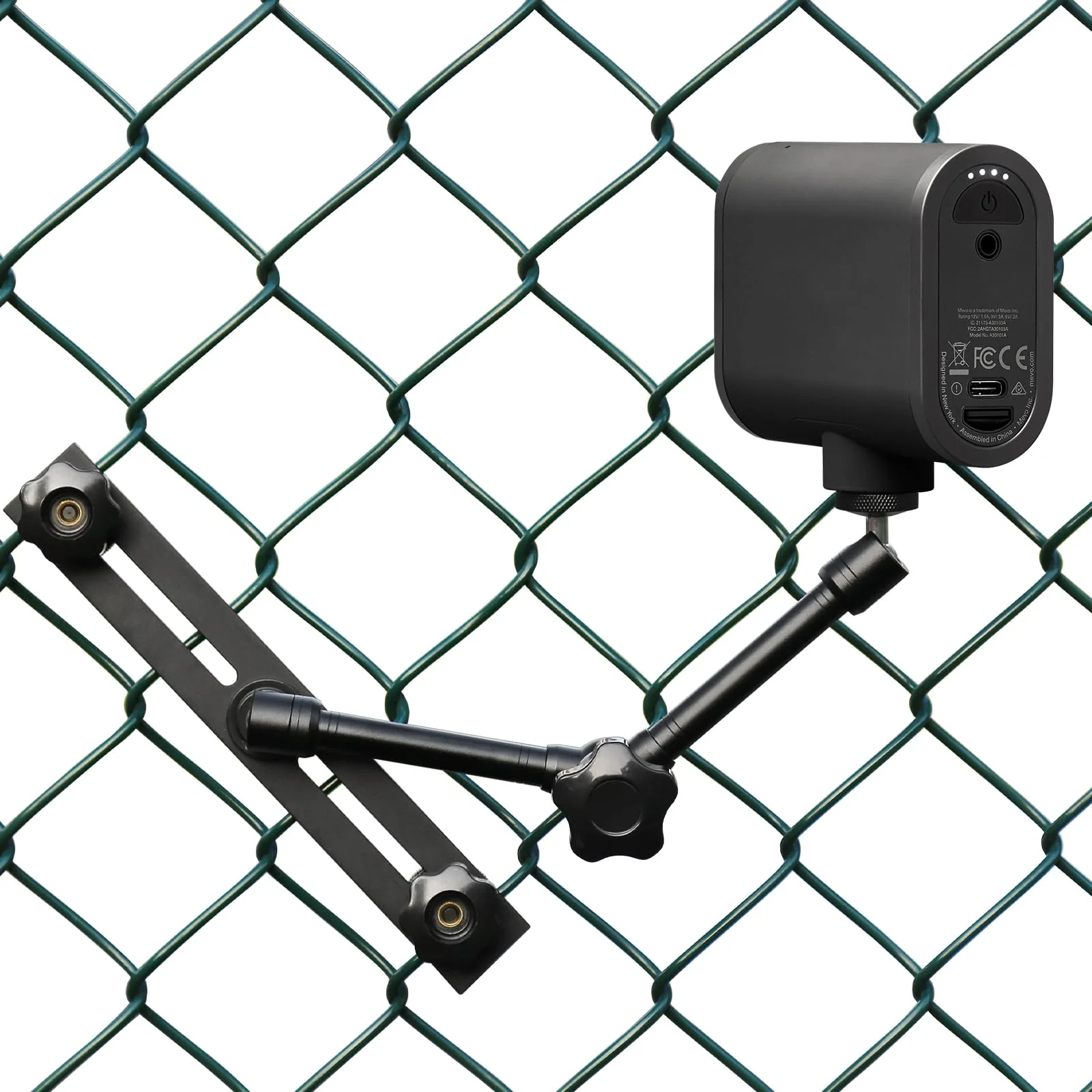 Camera Fence Mount for Mevo Start/GoPro / Insta360 /AKASO/Digital Action Camera,Fence Holder Game Changer Mounting Kit for Recording Basketball/Football/Softball/Baseball/Tennis Sport Game