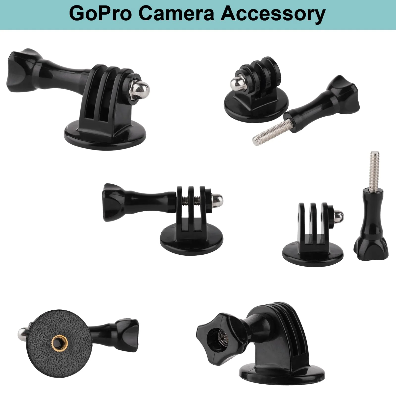 Camera Fence Mount for Mevo Start/GoPro / Insta360 /AKASO/Digital Action Camera,Fence Holder Game Changer Mounting Kit for Recording Basketball/Football/Softball/Baseball/Tennis Sport Game - Image 9