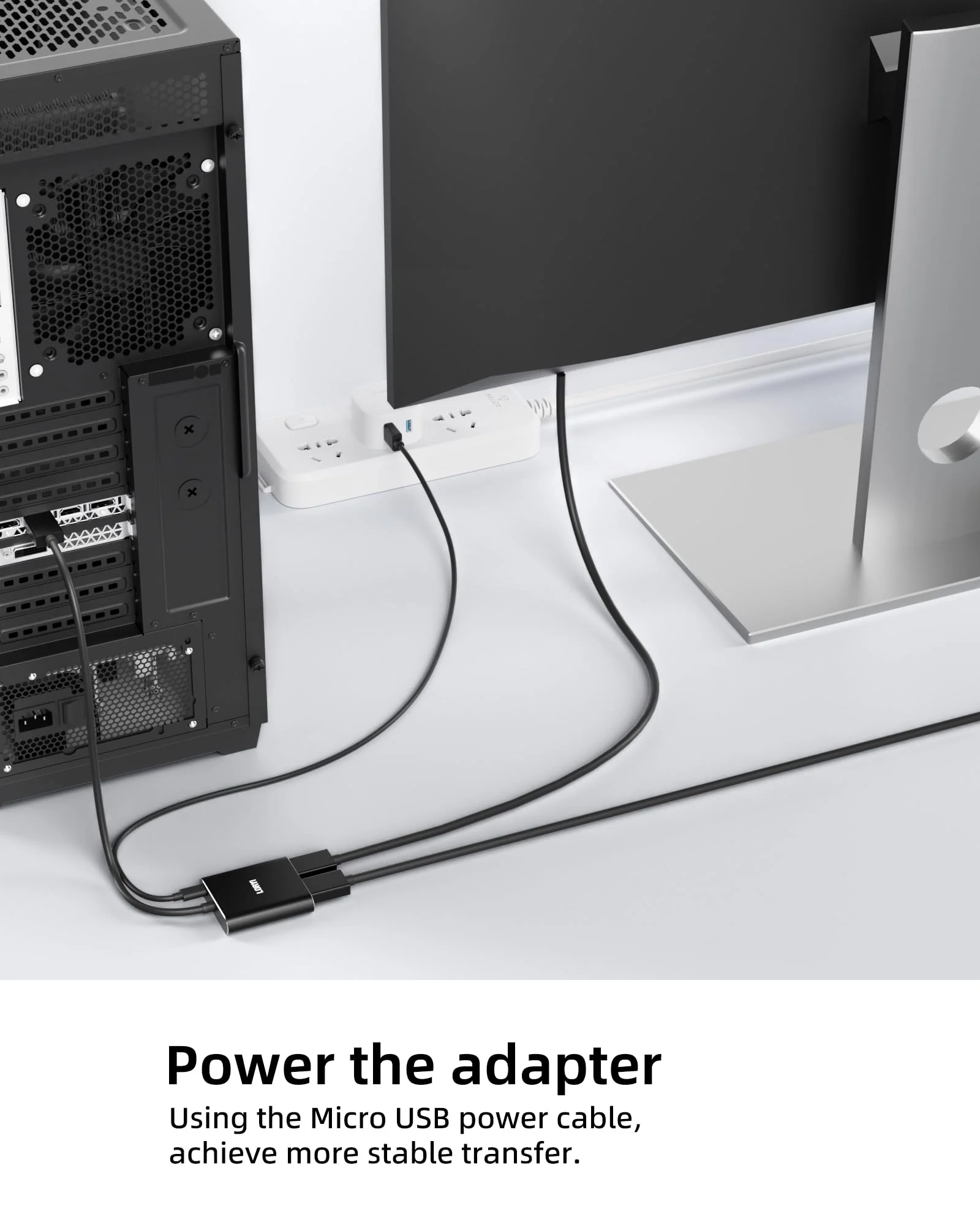 Displayport to Dual Displayport Splitter Adapter,4K60Hz MST Displayport hub 1 in 2 Out Display Port for Dual Monitors,DP1.4 Display Port Splitter for Desktop, Laptop,Extend Display - Image 6