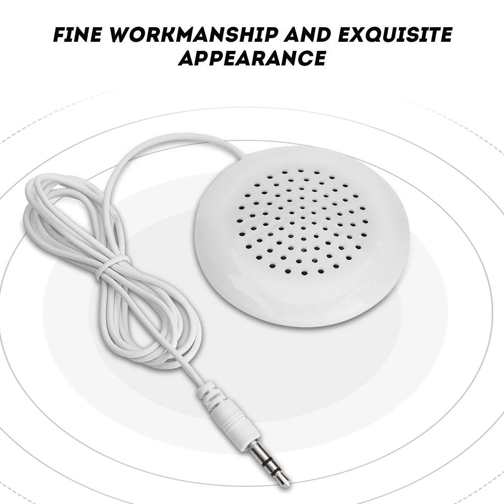 Ejoyous Mini Speaker, Portable Small Stereo Speaker DIY Pillow Speaker with 3.5mm Jack Compatible with MP3 Mobile Phone CD Player, for Home Bedroom Office Outdoor Travel Use - Image 4