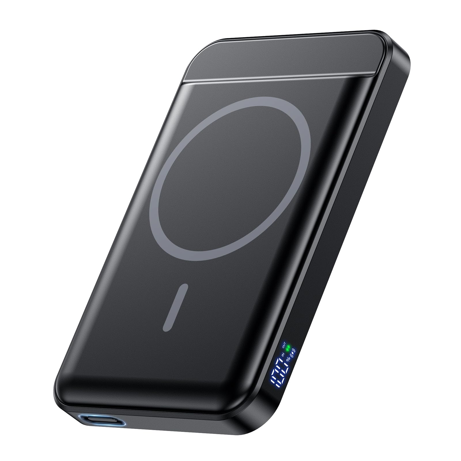for Magsafe Battery Pack, Wireless Portable Charger for iPhone, (16000mAh) Magnetic Power Bank with (22W) USB-C Fast Charging for iPhone 16/16 Pro/ProMax, iPhone 15 14/13/12 Series - Black