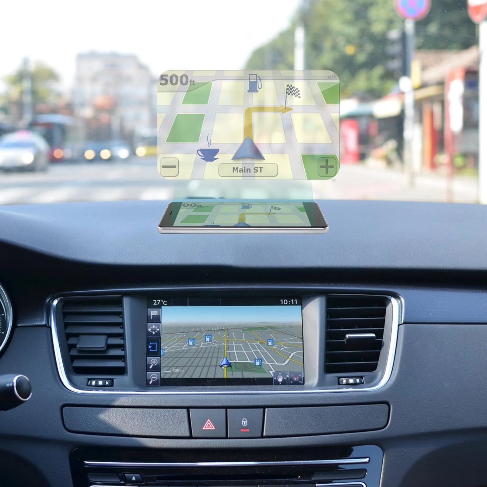Gatuida 2pcs Hud Reflective Film Hud for Car Window Windshield Film Car Window Film Car Hud Reflective -up Display Windscreen Film up Display Screen Monitor Sticker 1 - Image 4
