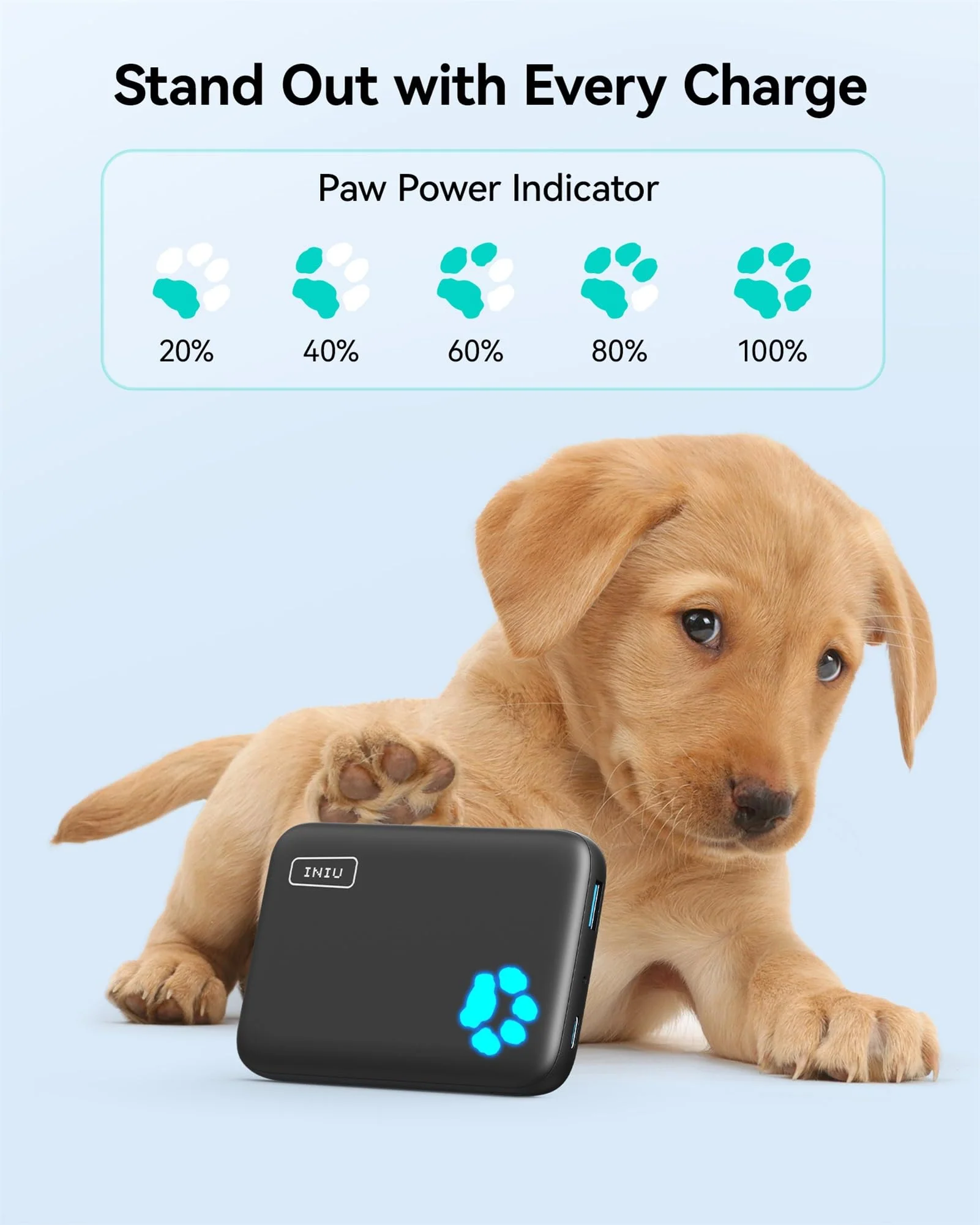 INIU for Magsafe Portable Charger, Small 10000mAh 20W PD Magnetic Power Bank, USB C in&Out Wireless Battery Pack Phone Charger, Only for iPhone 16/16 Plus/16 Pro/16 Pro Max, iPhone 15/14/13/12 Series Qi1 7.5W Wireless Charging - Image 6