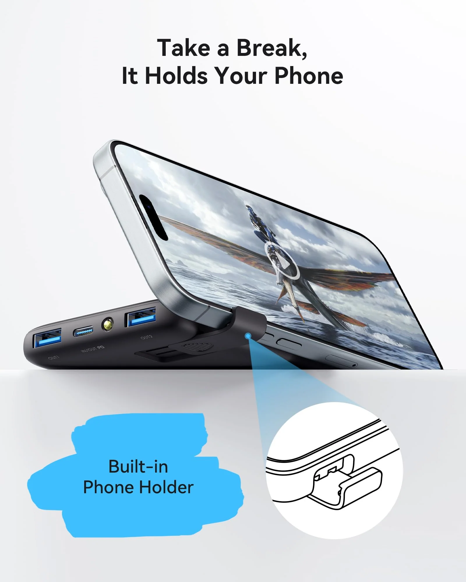 INIU Portable Charger, Slimmest Fast Charging 10000mAh USB C in/Out Power Bank, 22.5W PD3.0 QC4+ Battery Pack, Portable Phone Charger for iPhone 16 15 14 13 12 Pro Samsung S22 S21 Google AirPods iPad Classic Size Black2 - Image 7