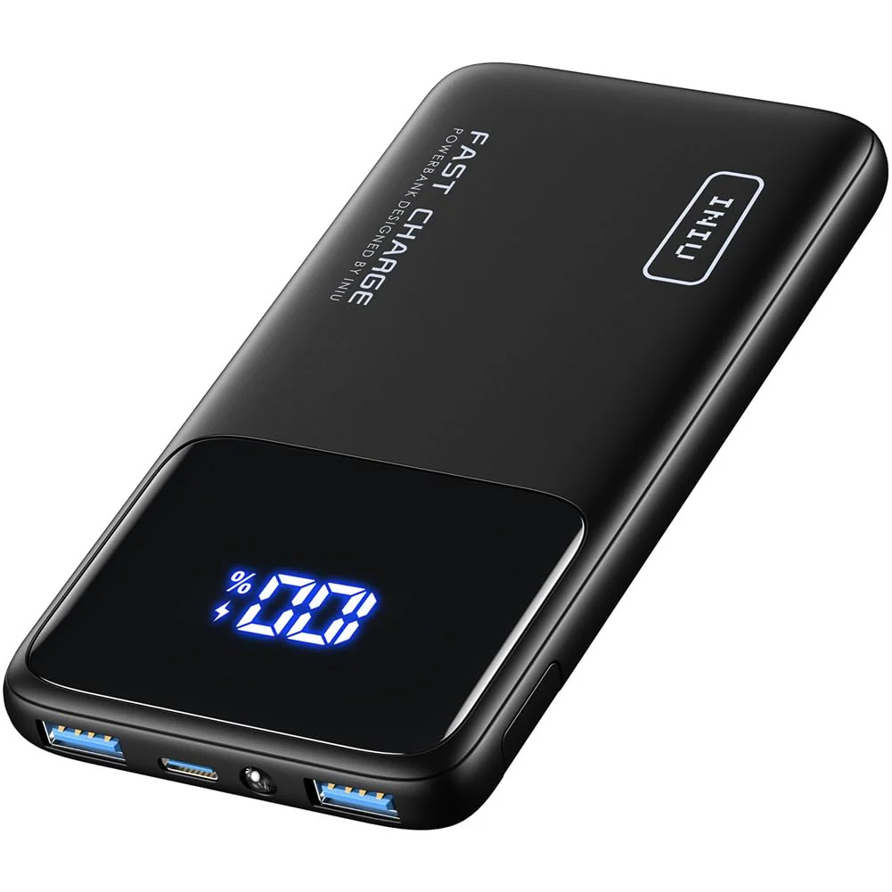 INIU Portable Charger, Slimmest Fast Charging 10000mAh USB C in/Out Power Bank, 22.5W PD3.0 QC4+ Battery Pack, Portable Phone Charger for iPhone 16 15 14 13 12 Pro Samsung S22 S21 Google AirPods iPad Classic Size Black2 - Image 8