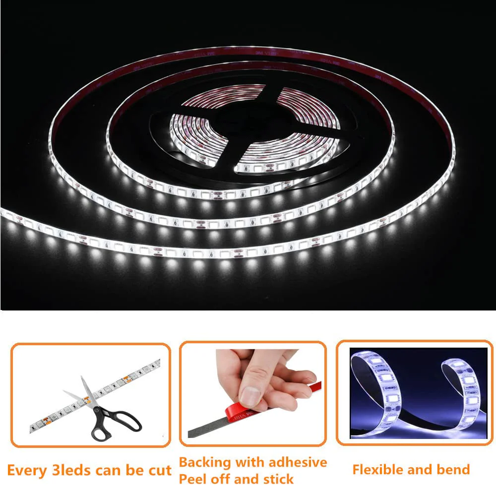 LED Boat Strip Lights, 32.8FT Marine Pontoon Led Lights, Waterproof Boats Interior Light, Under Gunnel Light, Boats Deck Lighting, Night Fishing Lighting for Pontoon Bass Fishing Yacht Kayak (White) White - Image 4