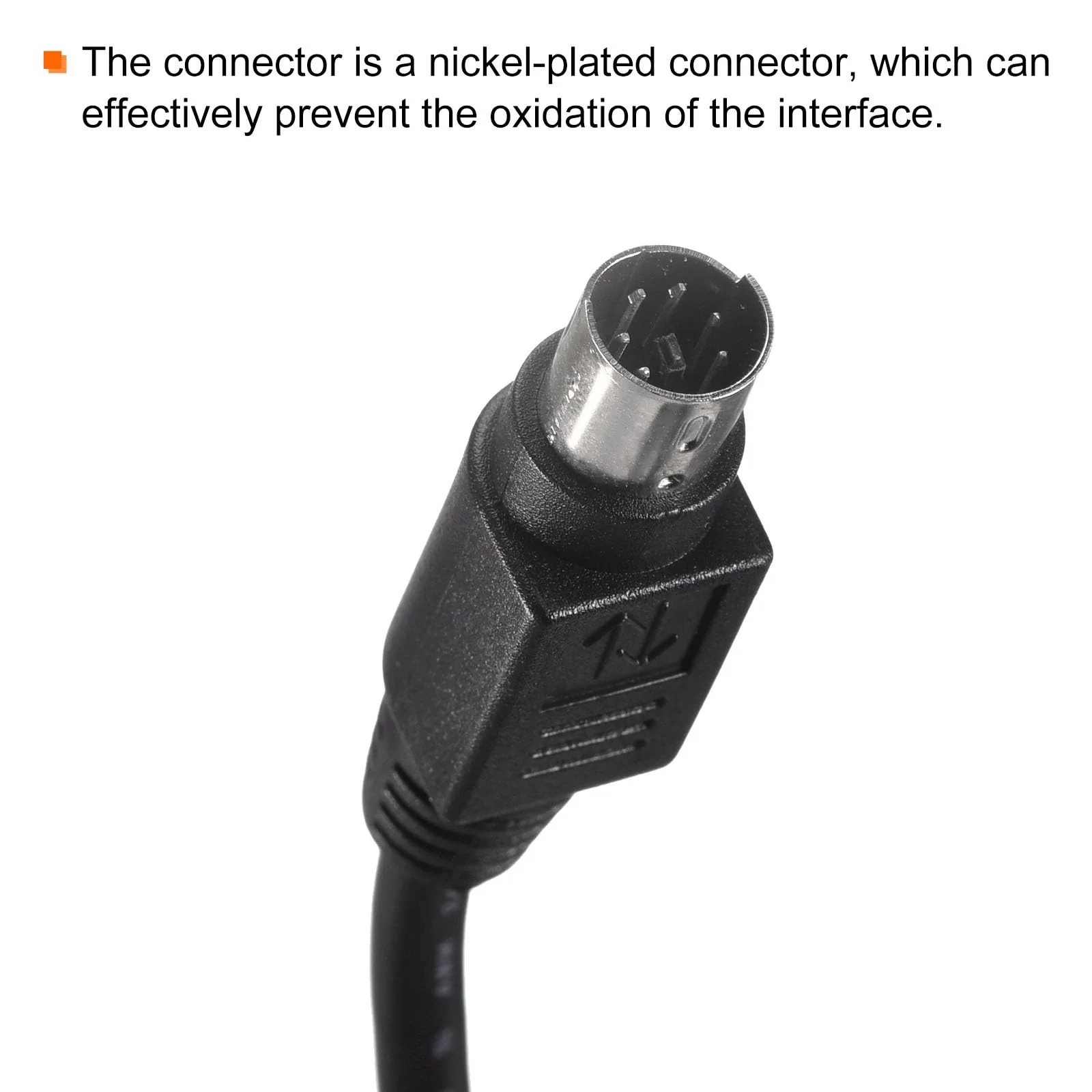 MECCANIXITY PS/2 Mouse and Keyboard Extension Cable 6 Pin 9.84 Feet Male to Male for PC Black - Image 3