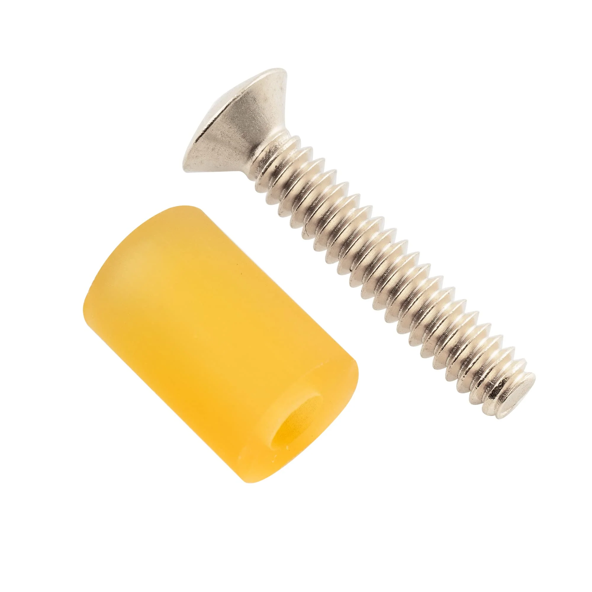 Musiclily Ultra UNC#6-32X3/4 Inch Stainless Steel Single Coil Pickup Mounting Screws and Rubber Tubing Set for USA/Mexico Fender Strat Style Electric Guitar, Nickel (Set of 6) - Image 5