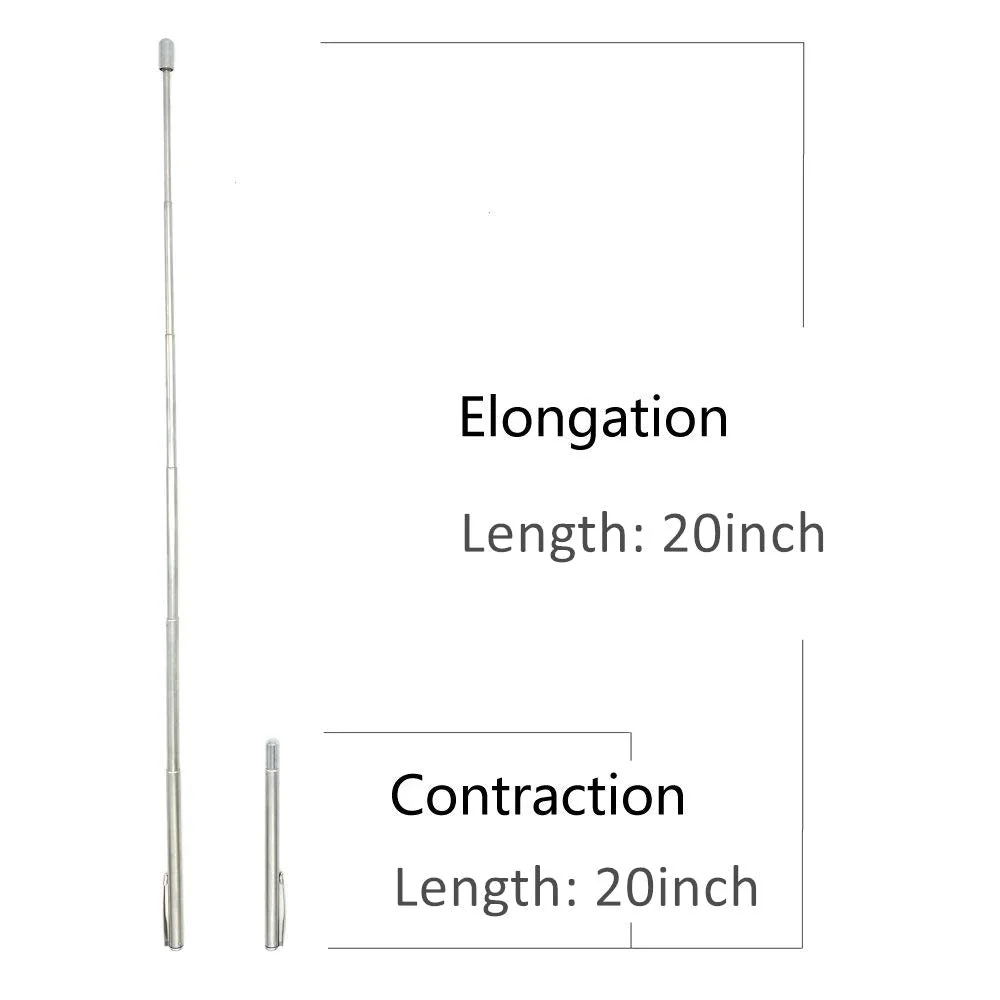 Pocket Pointer with Clip Extends to 50cm Length Hand Pointer Extendable Telescopic Retractable Pointer Handheld Presenter Classroom Whiteboard Pointer - Image 2