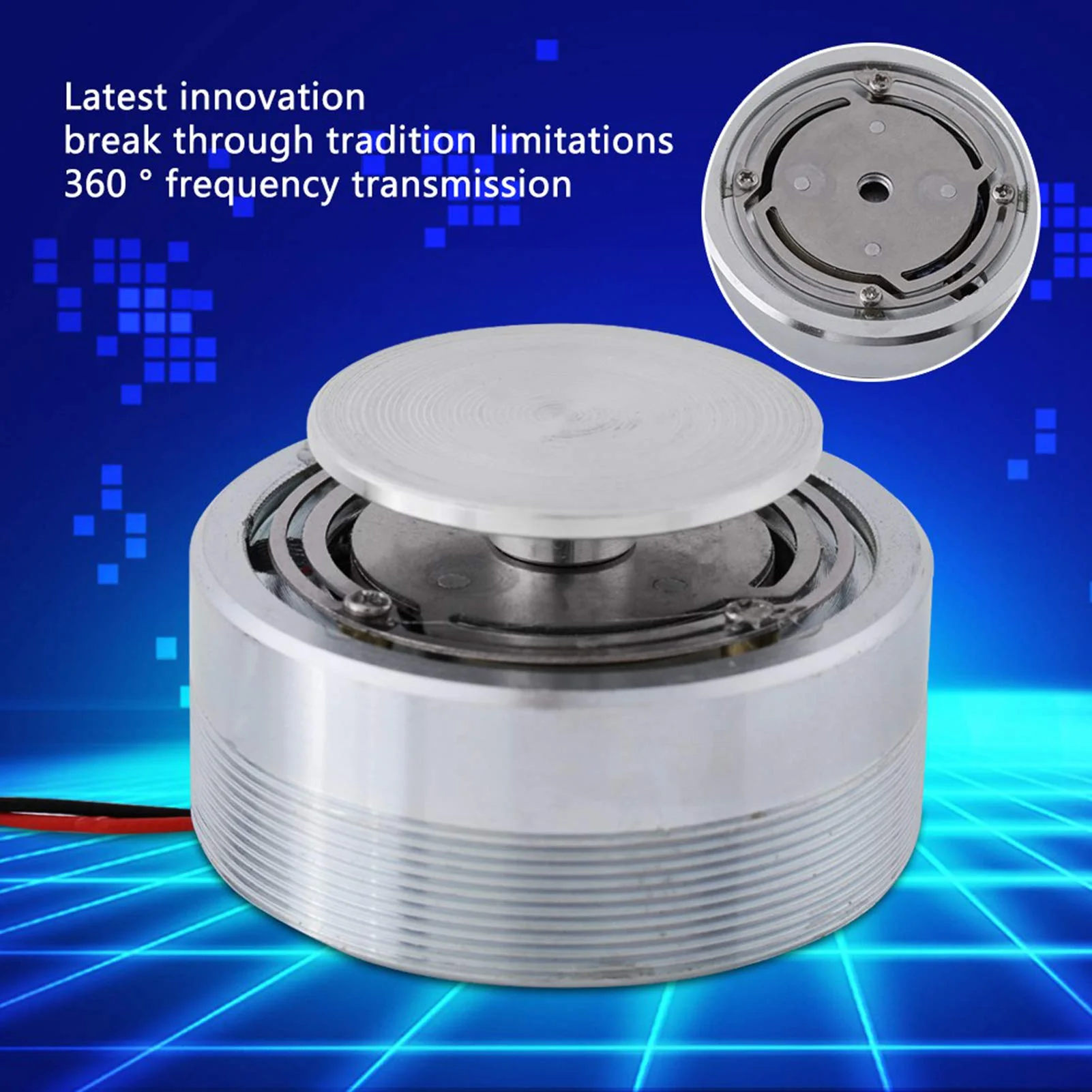 Resonance Speaker, 50mm 2Inch All Frequency Resonance Loudspeaker Vibration Round Strong Bass Vibration Louderspeaker (4Ω 25W) 4Ω 25W - Image 2
