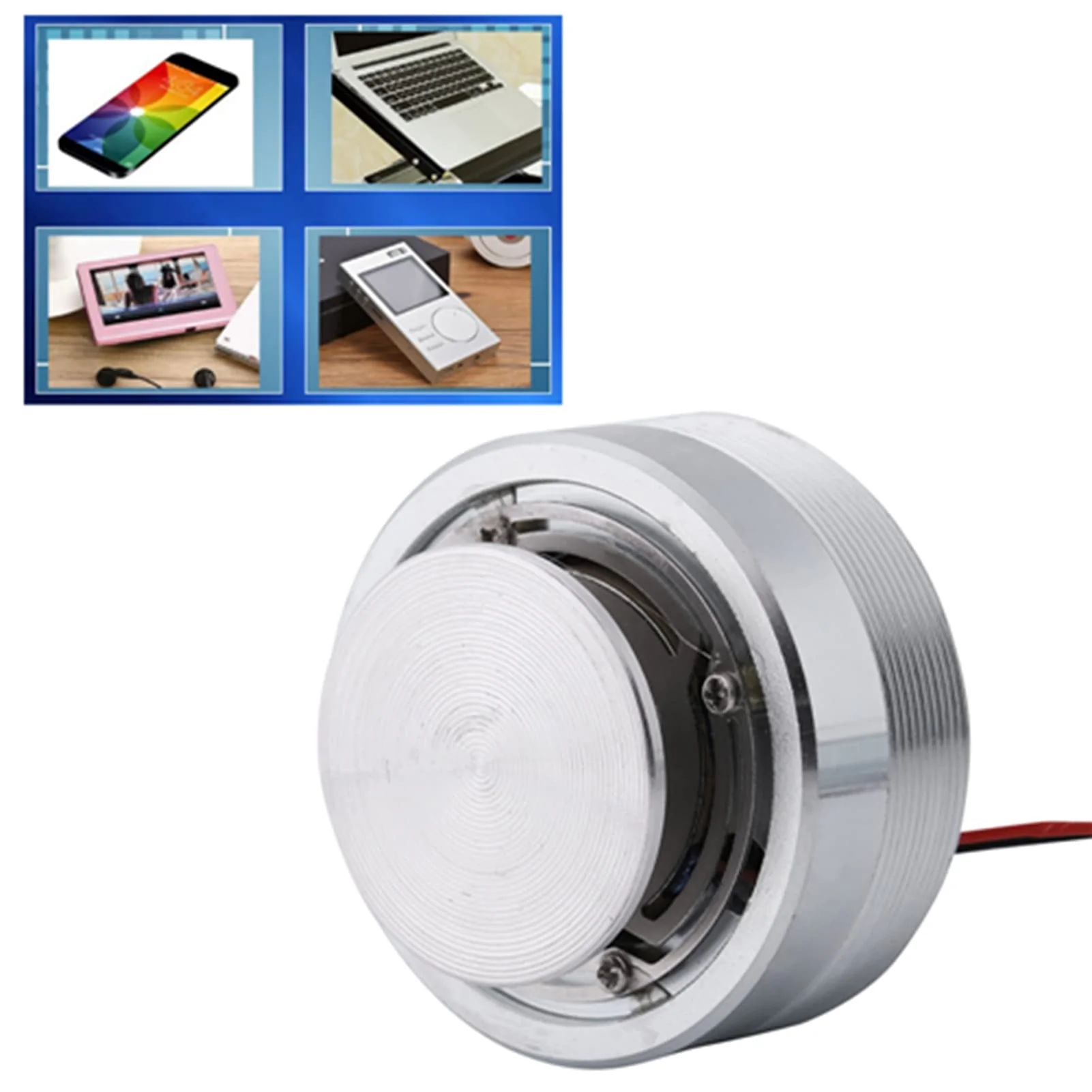 Resonance Speaker, 50mm 2Inch All Frequency Resonance Loudspeaker Vibration Round Strong Bass Vibration Louderspeaker (8Ω 20W) 8Ω 20W - Image 5