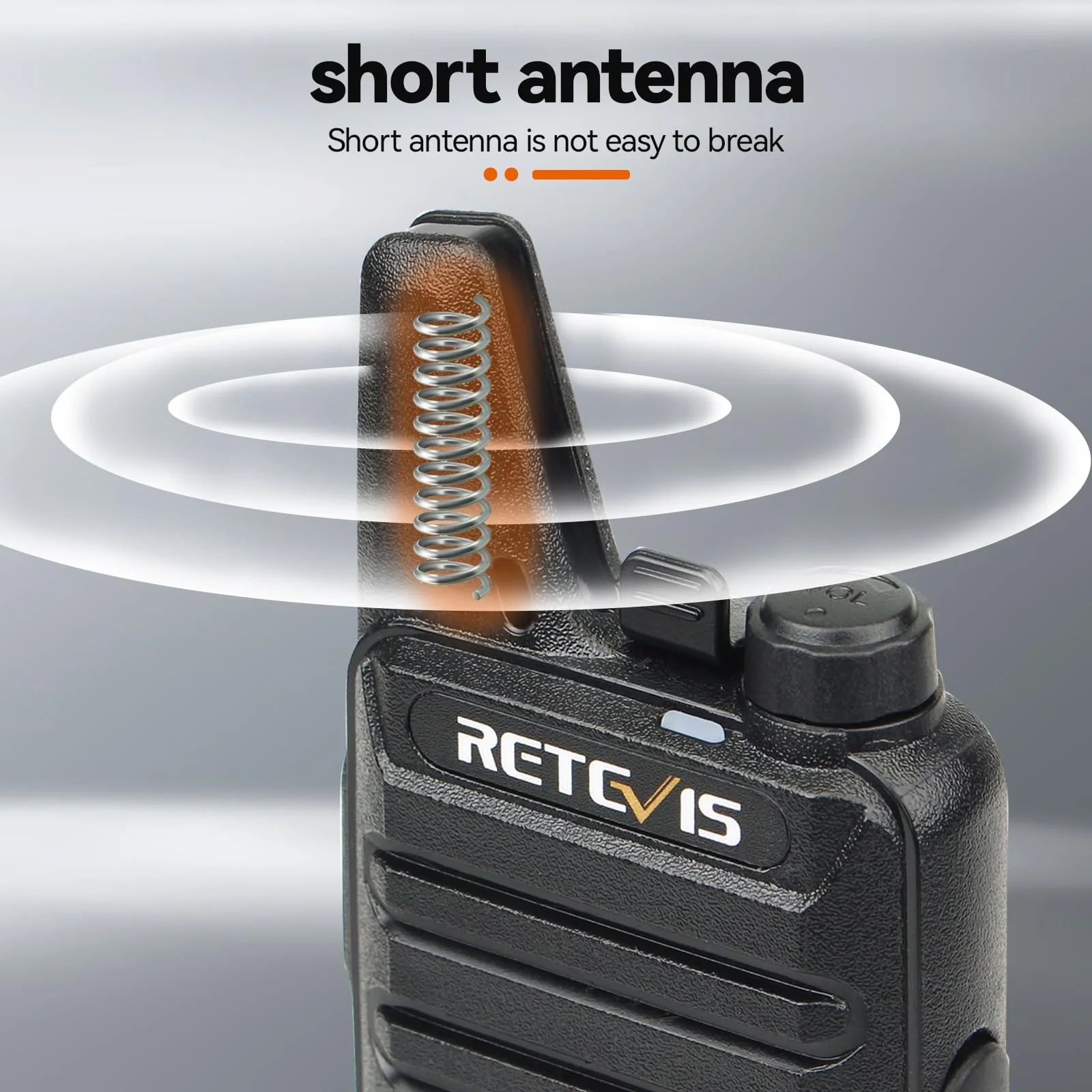 Retevis RT22 Two Way Radio Long Range Rechargeable,Portable 2 Way Radio,Upgrade Type C Handsfree Walkie Talkies for Adults Cruise Hiking Hunting Skiing(4 Pack) Black - Image 6