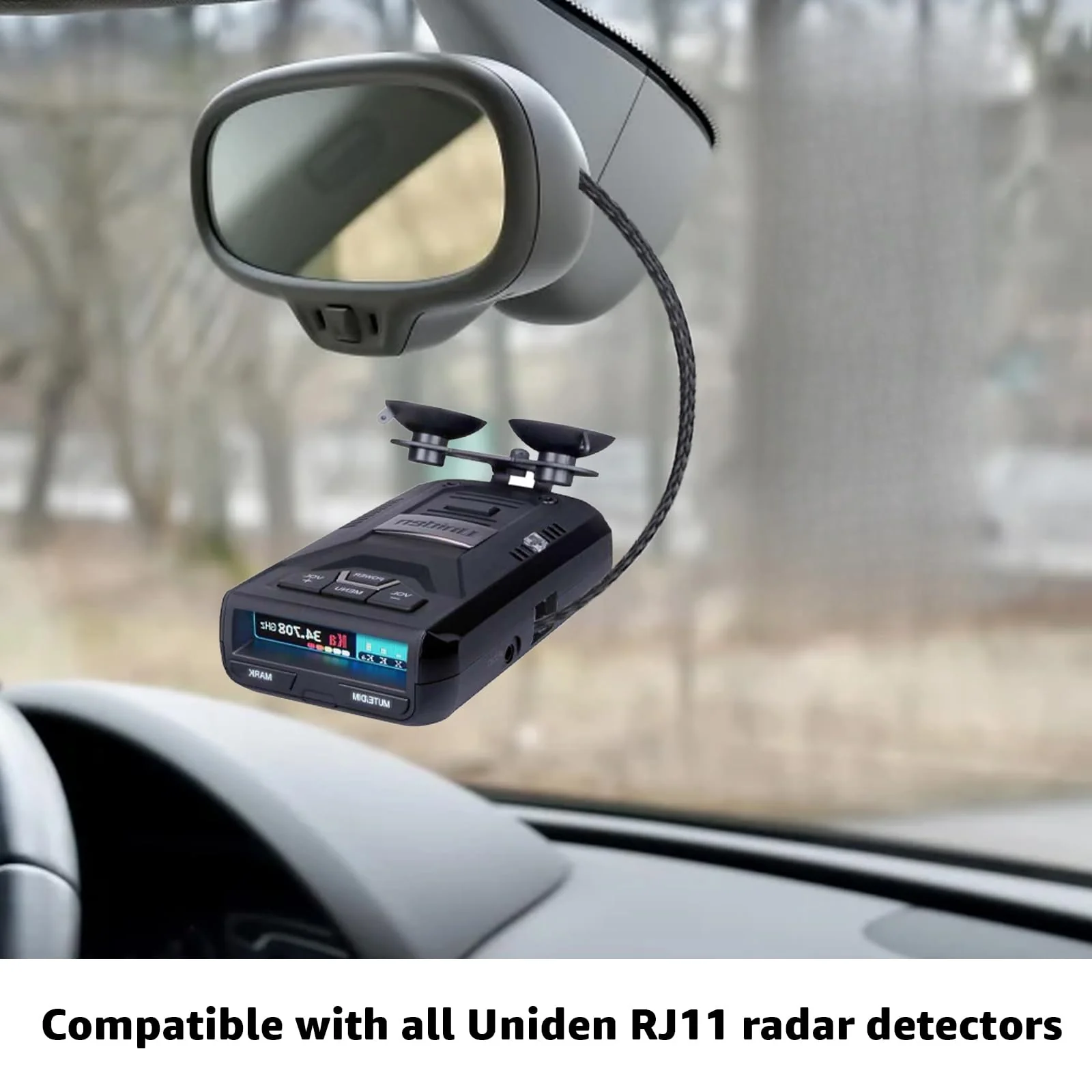 RJ11 Power Cord Compatible with Uniden Radar Mirror Wire Detectors,Model (3005201U) Fits R1 R3 R4 R7 R8 (1) 1 PCS - Image 5