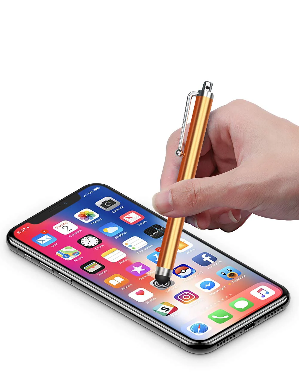 Stylus Pens for Touch Screens, LIBERRWAY Stylus Pen 10 Pack of Pink Purple Black Green Silver Stylus Universal Touch Screen Capacitive Stylus Compatible with Kindle ipad iPhone Samsung - Image 5