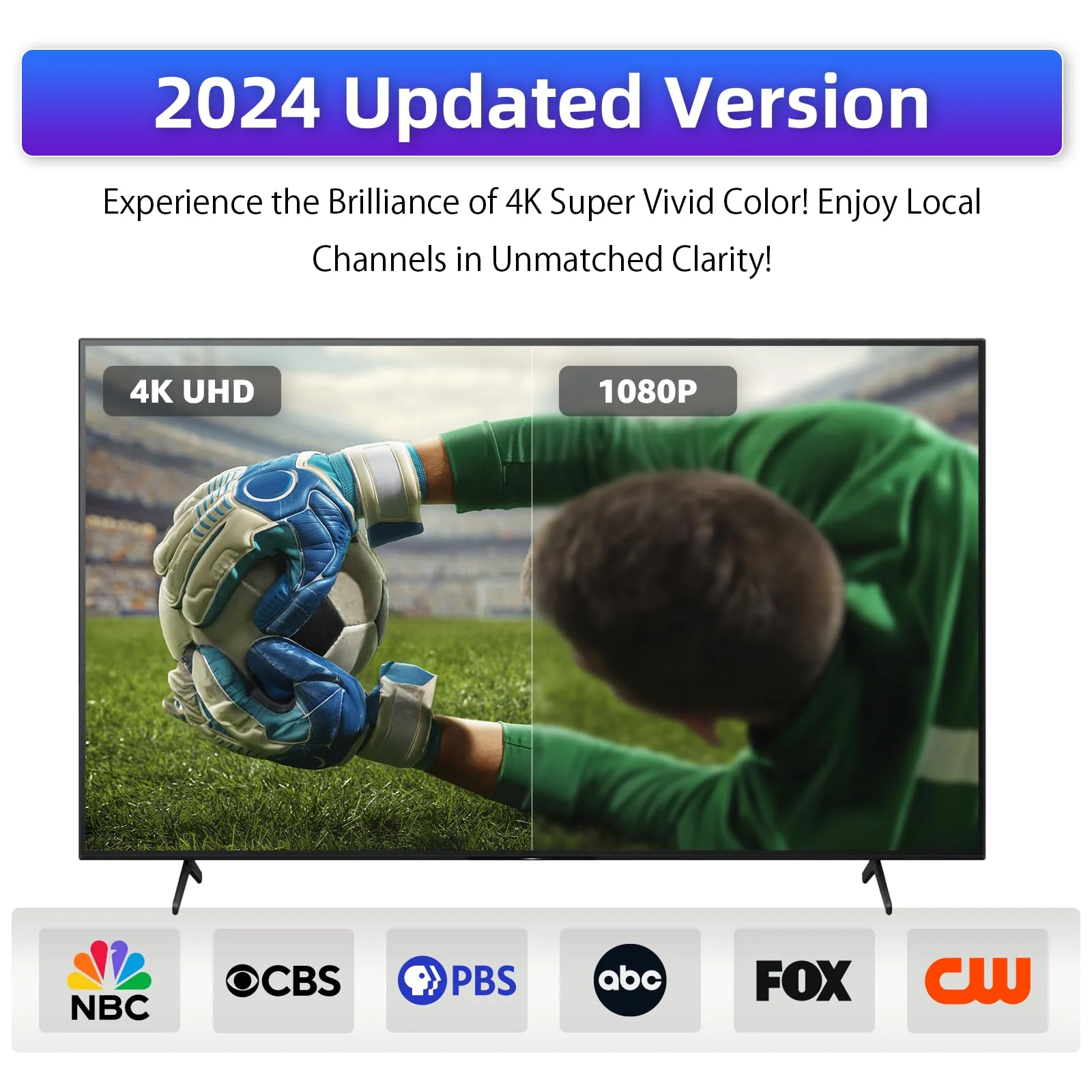 TV Antenna for Smart TV Indoor, 2024 Digital TV Antenna Indoor with Strong Magnetic Base 360°&Long Range Reception for Local Channels, Easy Setup Antenna for TV Without Cable (DT 011-US11) DT 011-US11 - Image 4