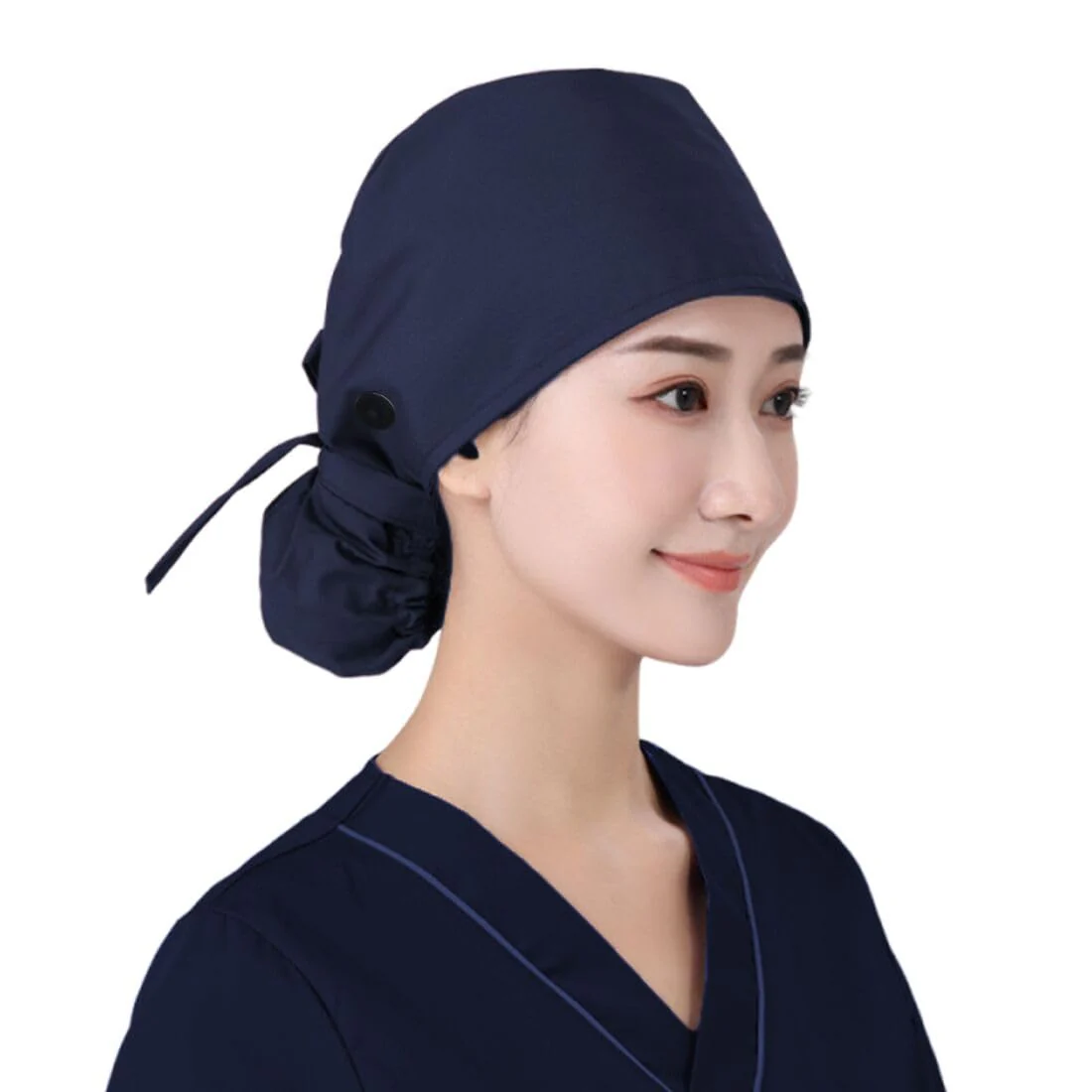 UEIOAVL Surgical Caps Women's Surgical Hood Fabric Surgical Caps Women's Long Hair Surgical Caps Fabric Nurse Accessories for Doctors Dentists Pharmacists Veterinarians Medical Staff (Blue)
