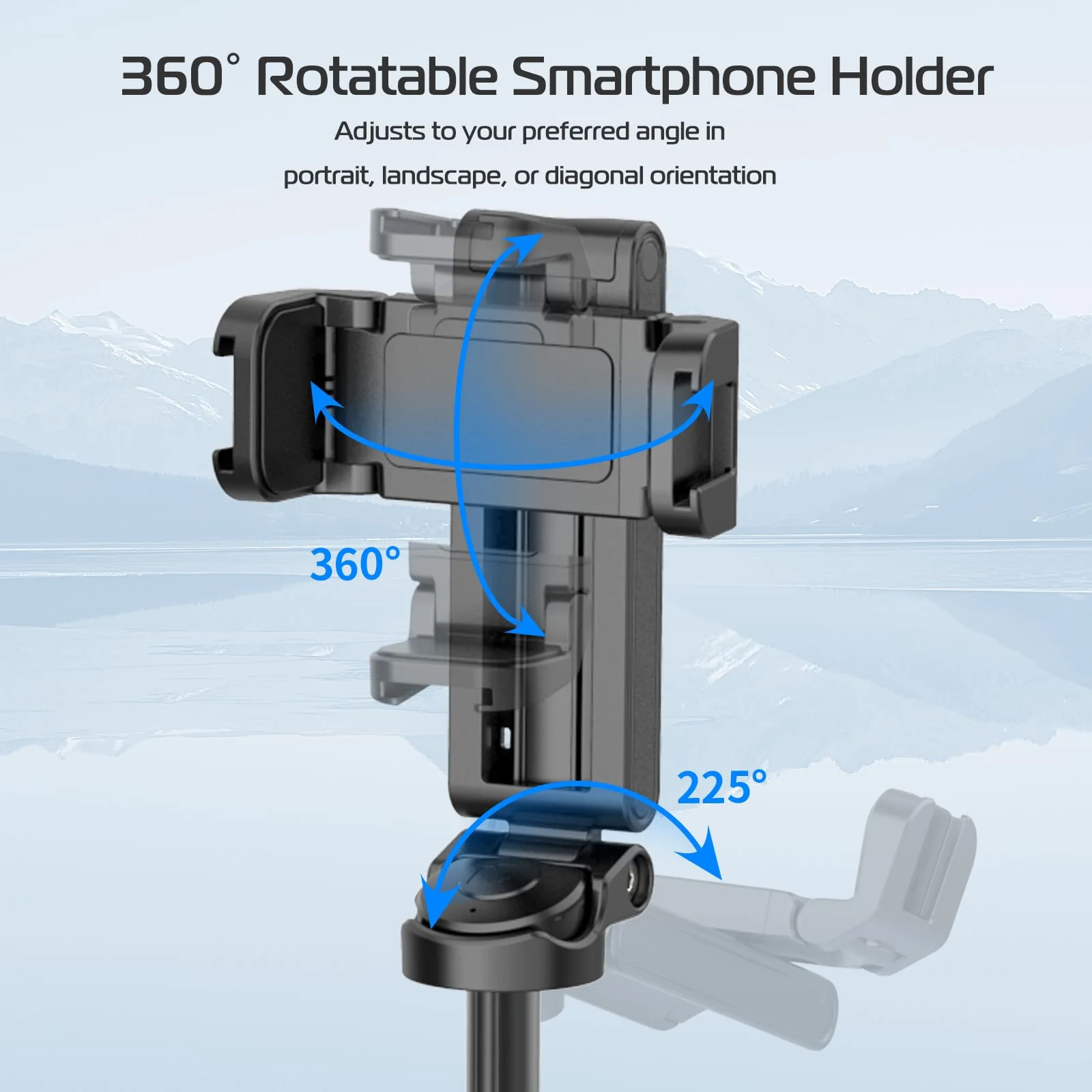 ULANZI JJ02 Selfie Stick Tripod, Extendable Grip Phone Tripod with Detachable Remote Pocket Size, 3-in-1 Mini Phone Grip 2 Cold Shoe, 10m/393.7'' Wireless Shutter, Vlog Livestreaming Photography Matte - Image 4