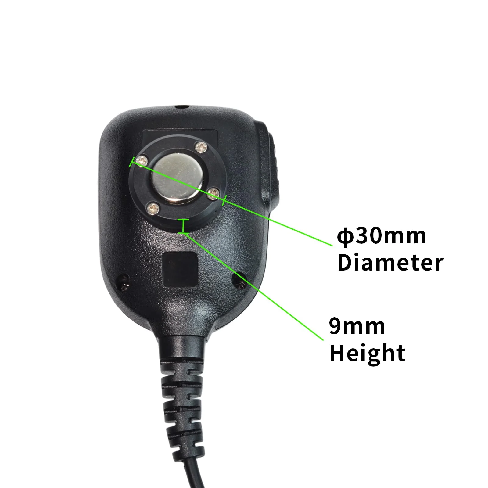 Universal CB Mircophone Magnetic Kit, Round Knob Mobile Radio Speaker Mic Magnet Holder Mount for Motorola HLN9073B CDM1250 CDM750 Kenwood TK768G TK868G TM471A (Black) Black - Image 3