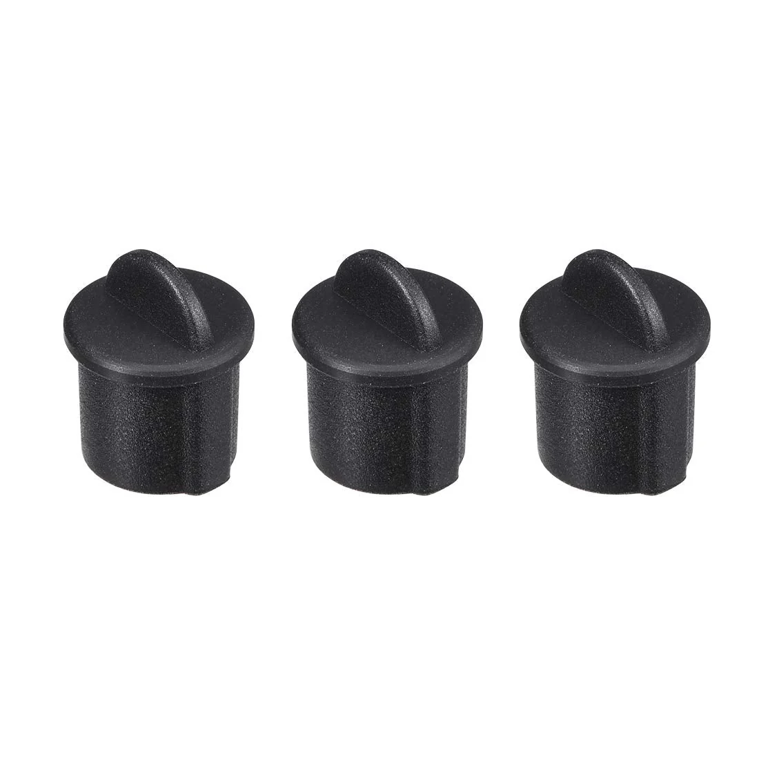 uxcell 10pcs BNC Silicone Protectors Cap Port Cover Anti Dust 9.5mm-11mm Dia Black - Image 3