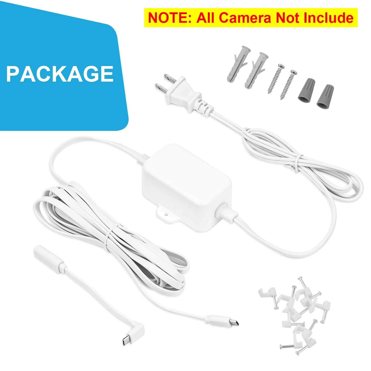 UYODM 30Ft/9m Outdoor Power Adapter for Wyze Cam Pan v3, Wyze Cam V4, Wyze OG, Wyze Cam v3 and v3 Pro, No Need Charging Head, Suitable for Indoor and Outdoor Use, IP67 Waterproof - Image 6