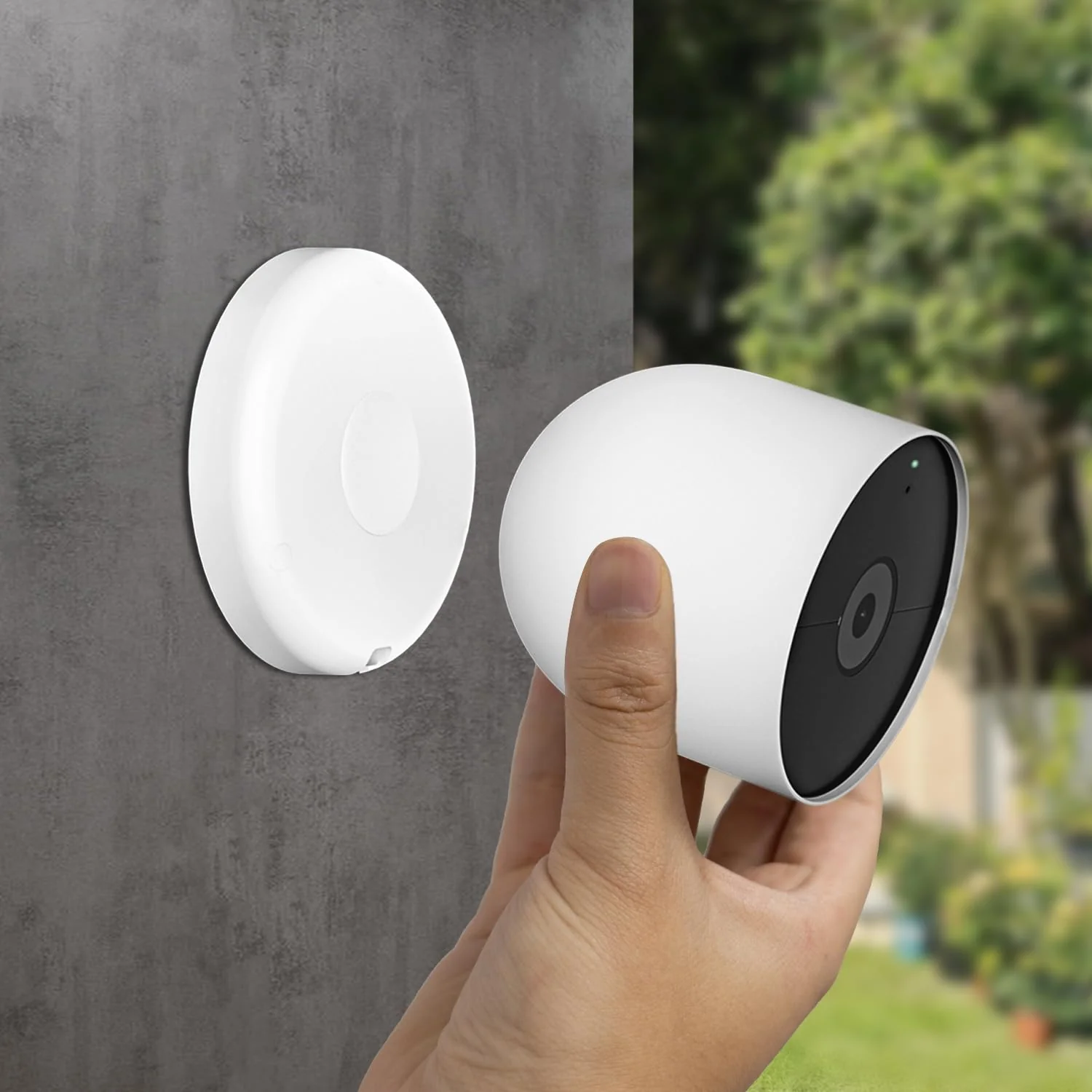 UYODM Magnetic Wall Mounts Compatible with Google Nest Cam Outdoor or Indoor, Battery - 2nd Generation, Magnetic Replacement Base Plate for Google Nest Camera(Nest Cam Not Included) 1 Pack - Image 2