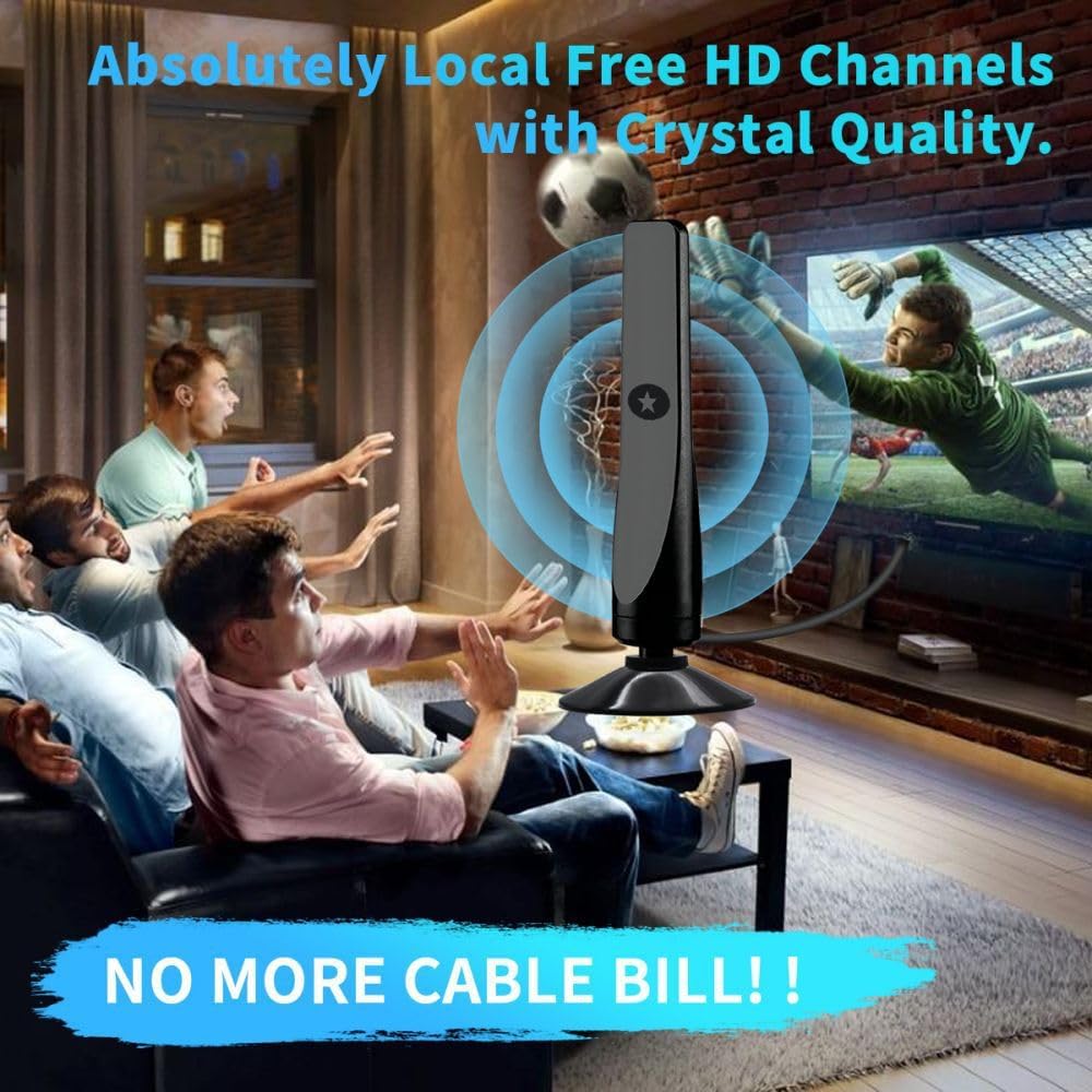 Wave max Tv Antenna 2024, Wave max Tv Antenna Signal Booster, Coverage Up to 500 Miles, Supports 4k Indoor Full Hd Smart Tv. - Image 5