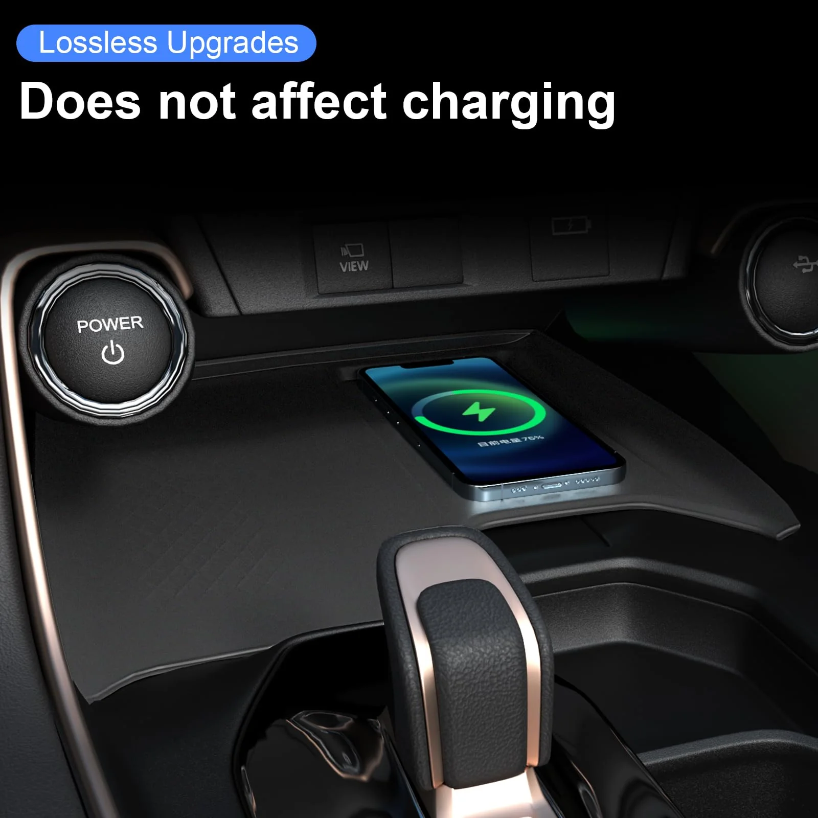 Wireless Charging Anti-Slip Mat for Grand Highlander Accessories, Black Silicone Protective Pad for 2025 2024 Grand Highlander Accessories - Image 2