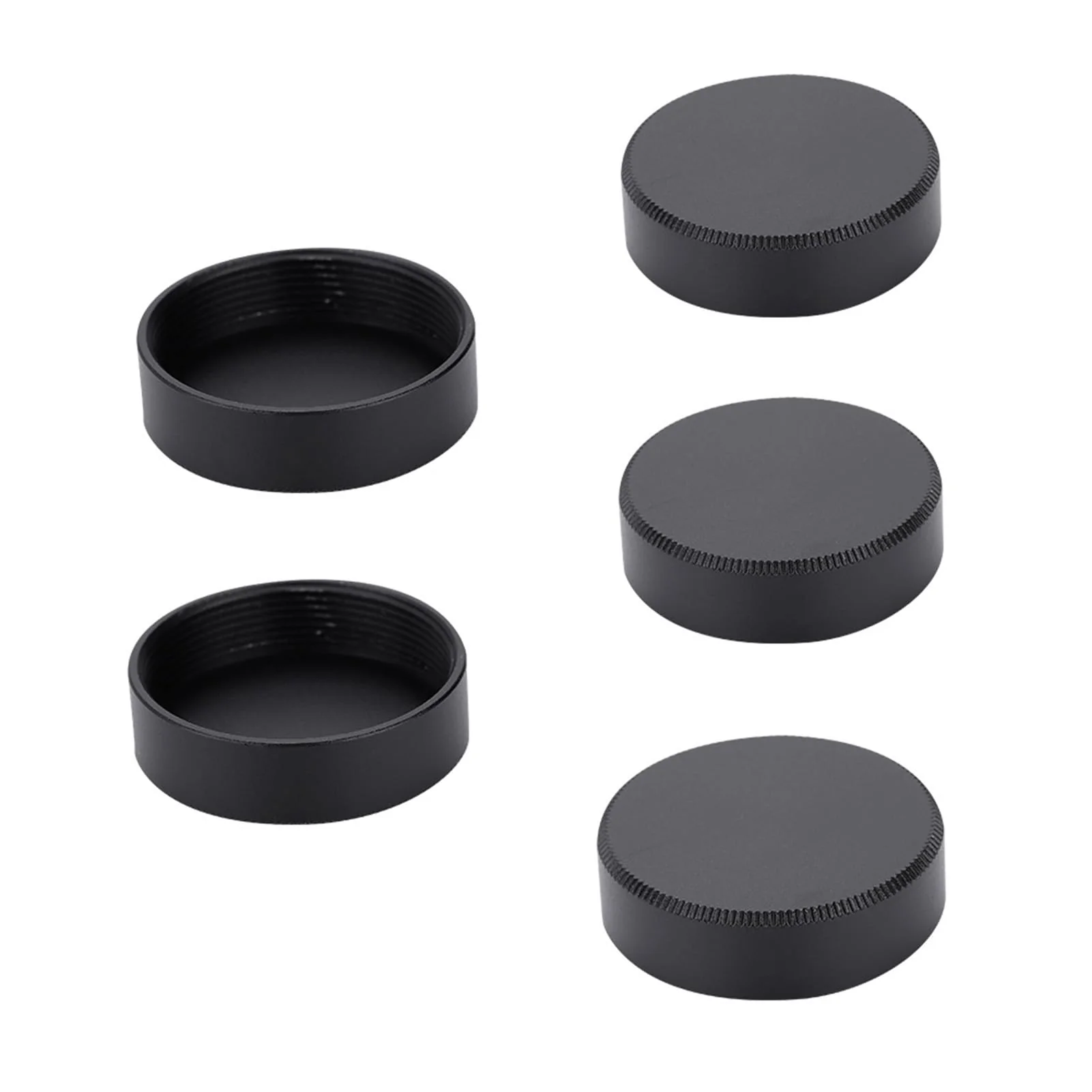 Yoidesu Lens for 25mm C-Mount Lens,2 Colors 5pcs C Mount Rear Lens for CCTV TV Lenses(Black) Black - Image 5