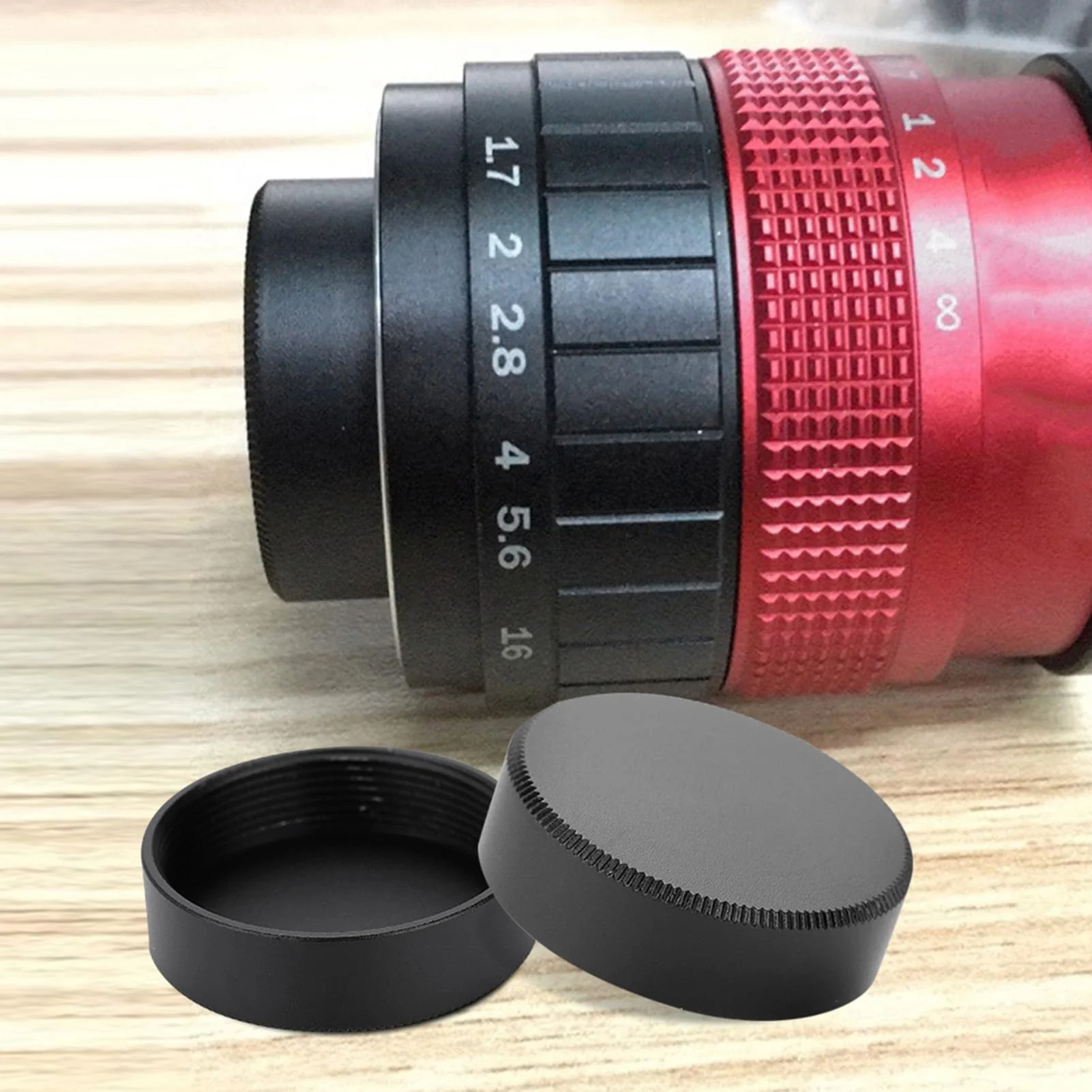 Yoidesu Lens for 25mm C-Mount Lens,2 Colors 5pcs C Mount Rear Lens for CCTV TV Lenses(Black) Black - Image 6