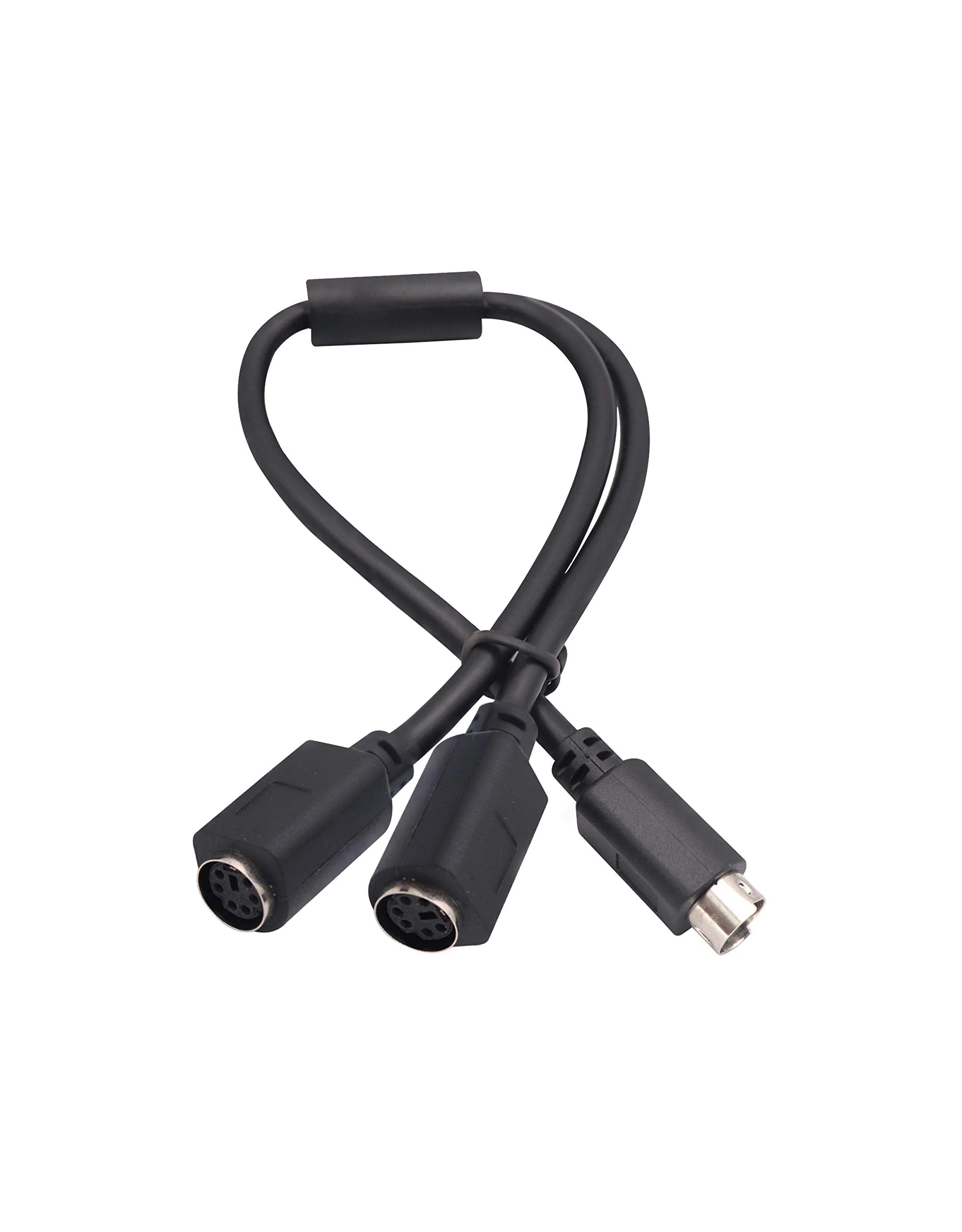 zdyCGTime PS 2 Splitter 6 pin Mini Din Male Plug to 2 x Female Sockets Cable Mouse/Keyboard Y Splitter Cable- PS/1 (M) to PS/2 (F) (30cm/1ft) (6 pin) - Image 5